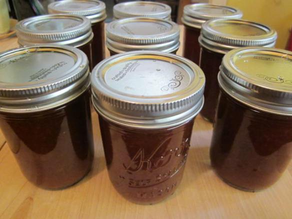 Jars of loquat jam
