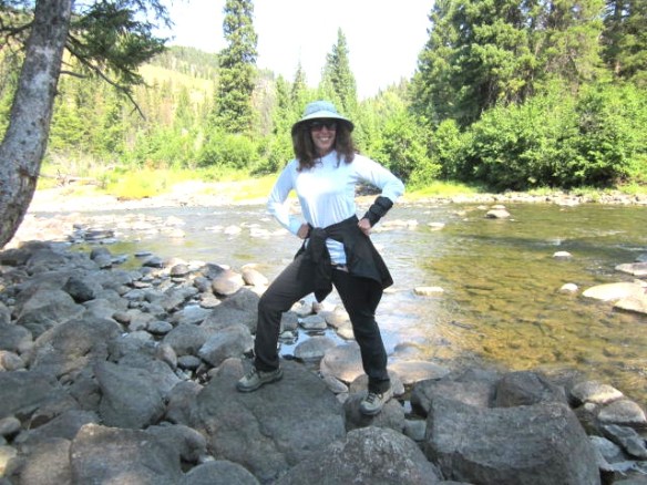 Me on rocks near river