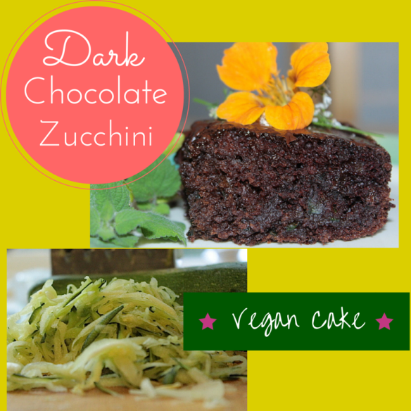 Dark Chocolate Vegan Cake www.enchantedseashells.com